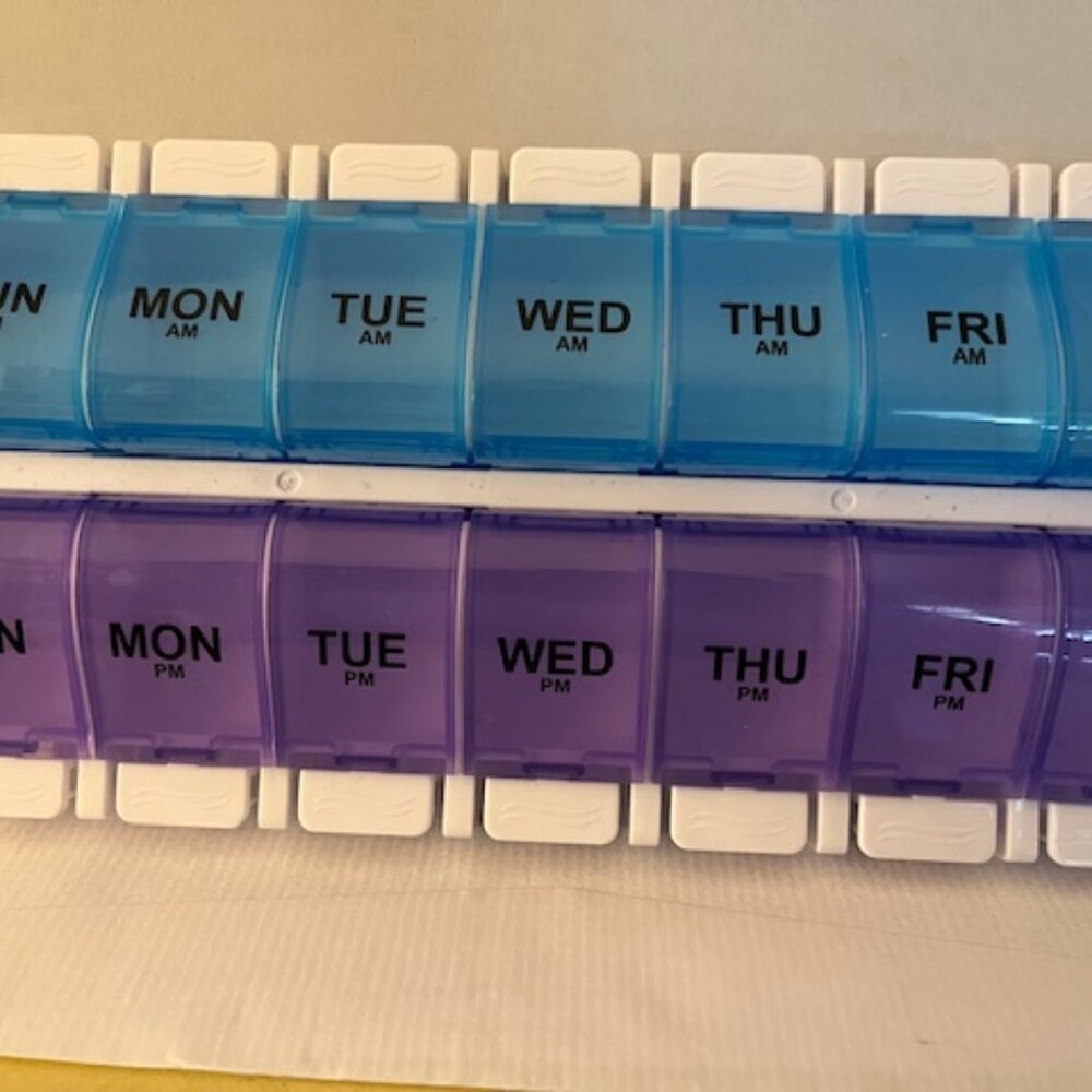 EZY DOSE Weekly AM/PM Pill Organizer, 7-Day